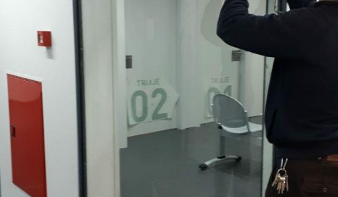 Cristal curvo, Hospital de Elche